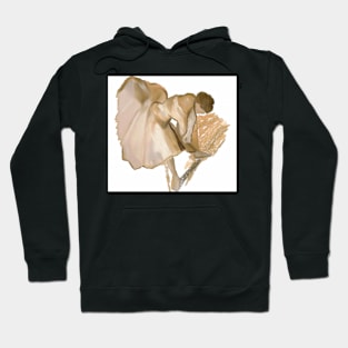 Brown Ballerina Dancer Woman Hoodie